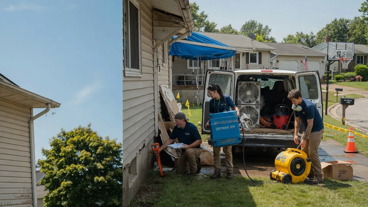 Ceiling Leak Cleanup in West Manchester, OH near me